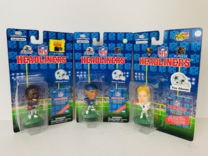 lot 32 image: Headliners - Dallas Cowboys - Michael Irvin  Deion Sanders  Troy Aikman Figures
