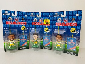 lot 33 image: Headliners - Green Bay Packers - Reggie White  Mark Chmura  Reggie White Figures