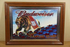 Budweiser Salutes the US Coast Guard Mirror Sign