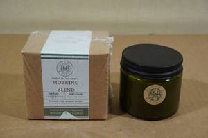 Begonia and Bench Candles -Morning Blend, Blue Spruce