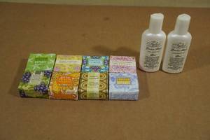 8 1.9oz Bars Shea Butter Soap with 2 Bottles Hand Lotion