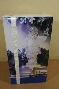 Holiday Ice Sculpture Santa Stocking Holder