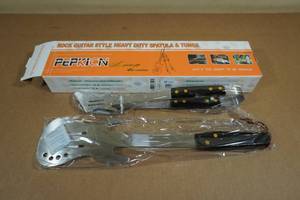 Rock Guitar Style Heavy Duty Spatula and Tongs