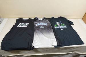 3 Kids Sports Shirts -Nike(XL), Timberwolves(L & Adult S)