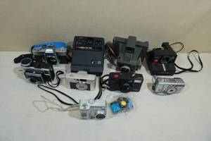 Large Assortment of Vintage Cameras