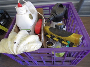 lot 66 image: Crate, Deer Repellant, Applicator