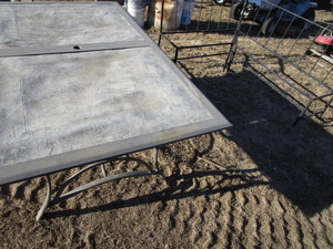 lot 27 image: Patio Table Frame, Bench Frame