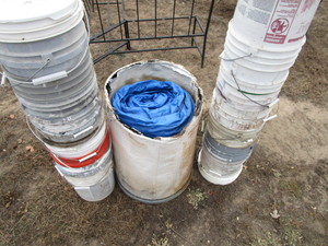 lot 121 image: Tarp & Pails