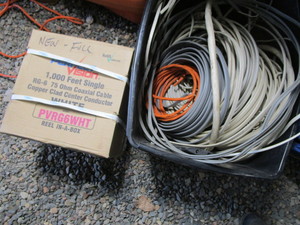 lot 161 image: Tote - Wiring, Coaxial