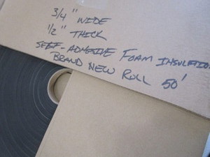 lot 195 image: Self Adhesive Foam Insulation