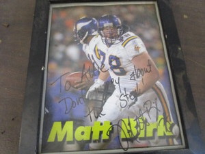 lot 197 image: Matt Birk Print - Autographed