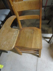 lot 204 image: Antique Students Desk