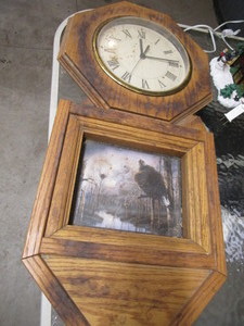 lot 216 image: Clock Cabinet with Eagle