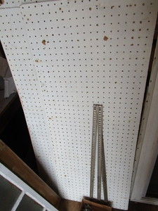 lot 233 image: Pegboard Pieces, Shelving