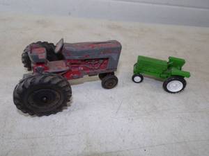 2 Vintage Die Cast Tractors