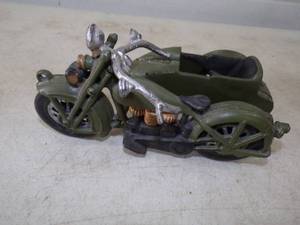 Large Cast Iron Motorcycle Toy