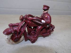 Cast Iron Motorcycle Toy
