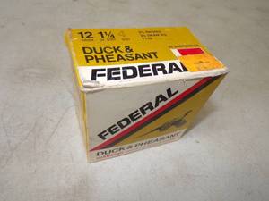 12 Gauge Full Box 114 oz 6shot Duck And Pheasant Federal Load