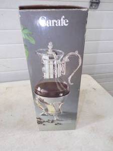New in Box Silver Plated Coffee Caral