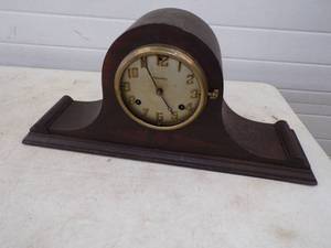 Wood Mantel Waterbury Clock