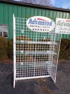 Store Display Shelf Double Sided with 9 Glass shelves
