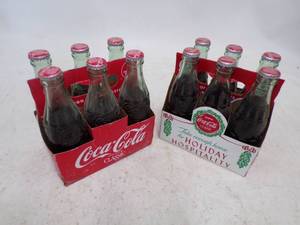 2 Vintage 6 Packs of Coke Cola
