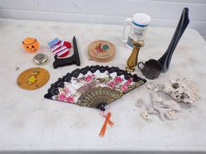 Assorted Dcor, Fan, Vase and lots more