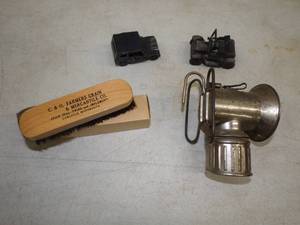 Antique Lantern, metal Cars, and New Old Stock Rush Farmers Grain and Co. Carslile MN