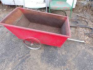 Metal Garden Cart used for planter