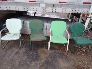 4 Vintage Outdoor Chairs