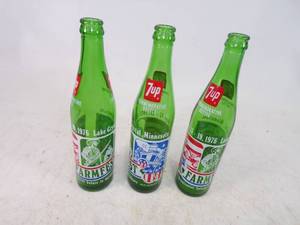 Collectable 7 UP Farmfest 1976 Bottles