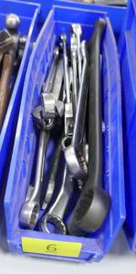 Bin of wrenches