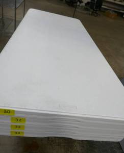 White folding table 71x30
