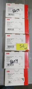 5 New in box ABB circuit breakers