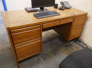 Wood desk 60x25
