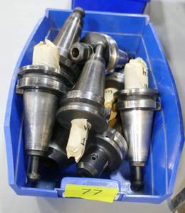 Bin of CAT40 tool holders