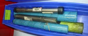 Bin of large reamers