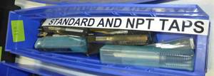 Bin of various standard and NPT Taps