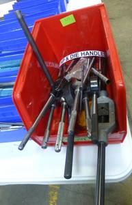 Bin of Tap and Die Handles