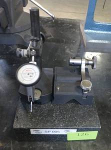 dial indicator stand, granite block and micrometer stand