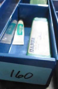 Bin of inserts