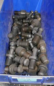 Bin of CAT50 taper long and short knobs