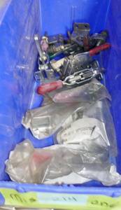 Bin of De-Sta-Co clamps