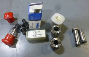 lot of new collets, pullstud bolts