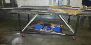 Warehouse cart and contents
