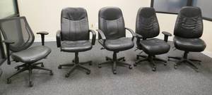 Group of 5 chairs