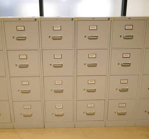FOUR 4 drawer HON file cabinets