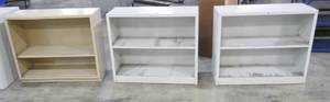 3 HON metal bookshelves