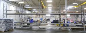 7 sections of pallet racking, 36 in wide x 12 ft tall