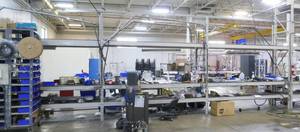 3 sections of pallet racking, 36 in wide x 10 ft tall